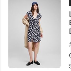 Gap Blue and White Floral Dress